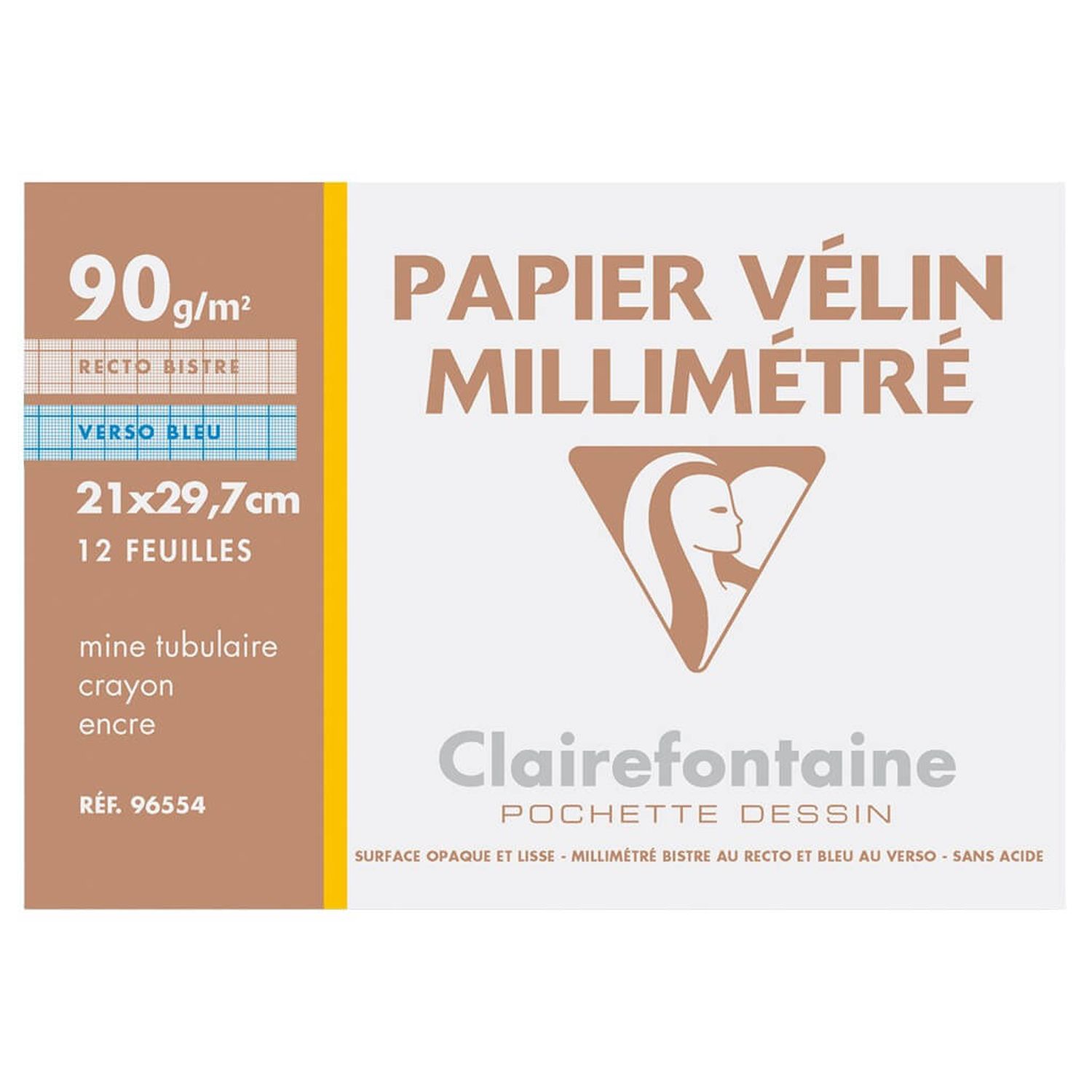 H&acirc;rtie milimetrică Clairefontaine fotografia produsului