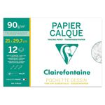 Calc A4, 12 coli/plic, Clairefontaine fotografia produsului