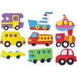 Set Mijloace transport Mix Spuma - 9 bucati fotografia produsului