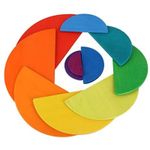 Semicerc curcubeu din lemn fotografia produsului View 2 S
