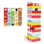 Jenga si Domino - Joc turnul instabil din lemn fotografia produsului