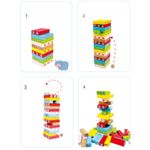 Jenga si Domino - Joc turnul instabil din lemn fotografia produsului View 2 S