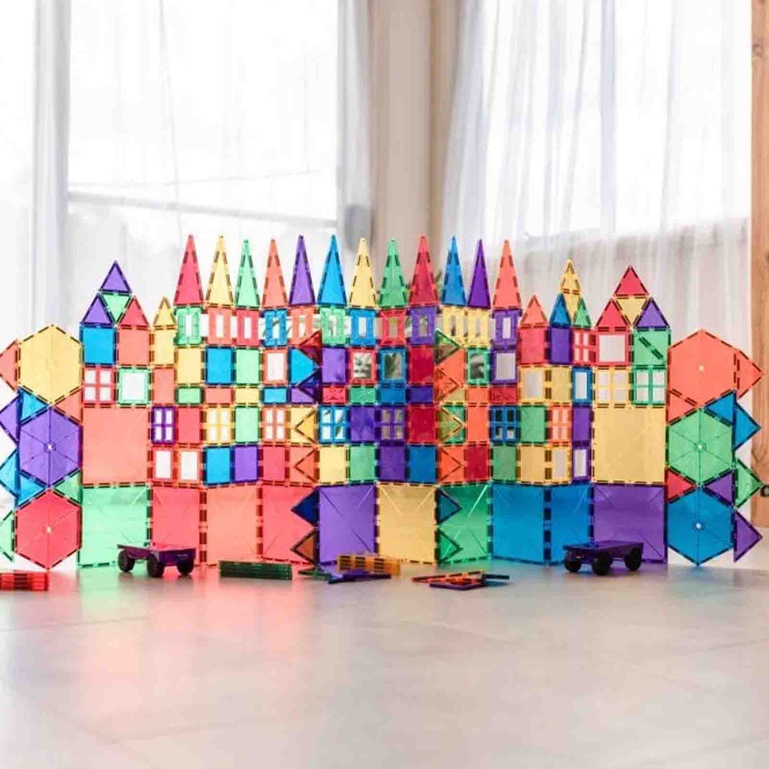 Set de constructie magnetic, 212 piese, forme geometrice, Connetix Mega Pack fotografia produsului