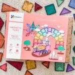 Set de constructie magnetic, 202 piese, forme geometrice, Connetix Pastel Mega Pack fotografia produsului