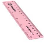 Rigla plastic culori pastel 15 cm fotografia produsului View 2 S