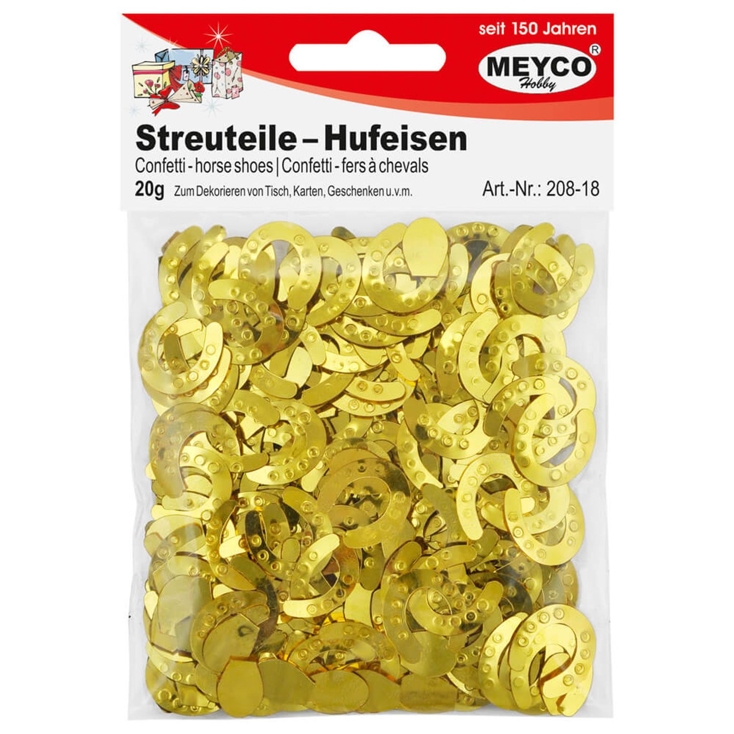 Set confetti potcoave norocoase, pentru activitati craft, 20 gr fotografia produsului