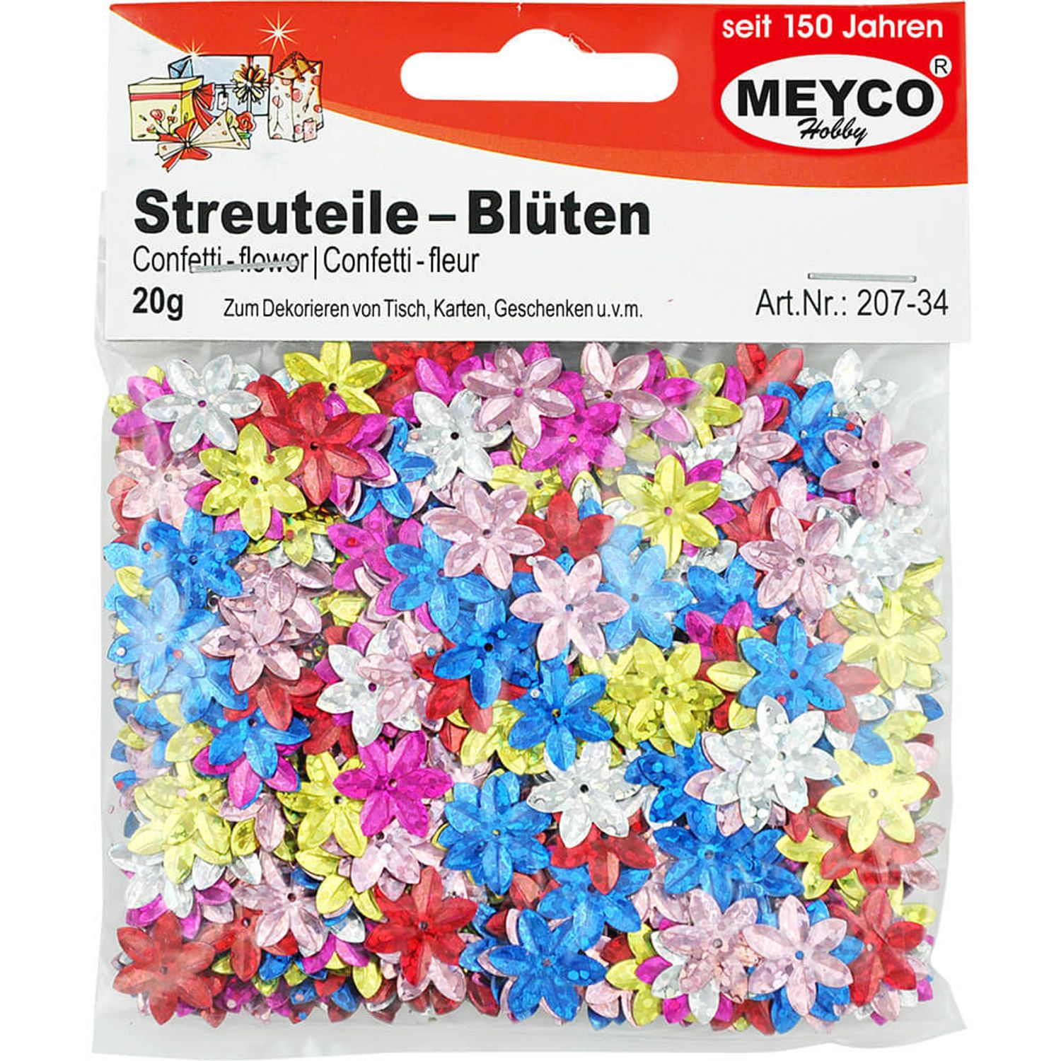 Set floricele multicolore pentru activitati craft, 20 gr fotografia produsului