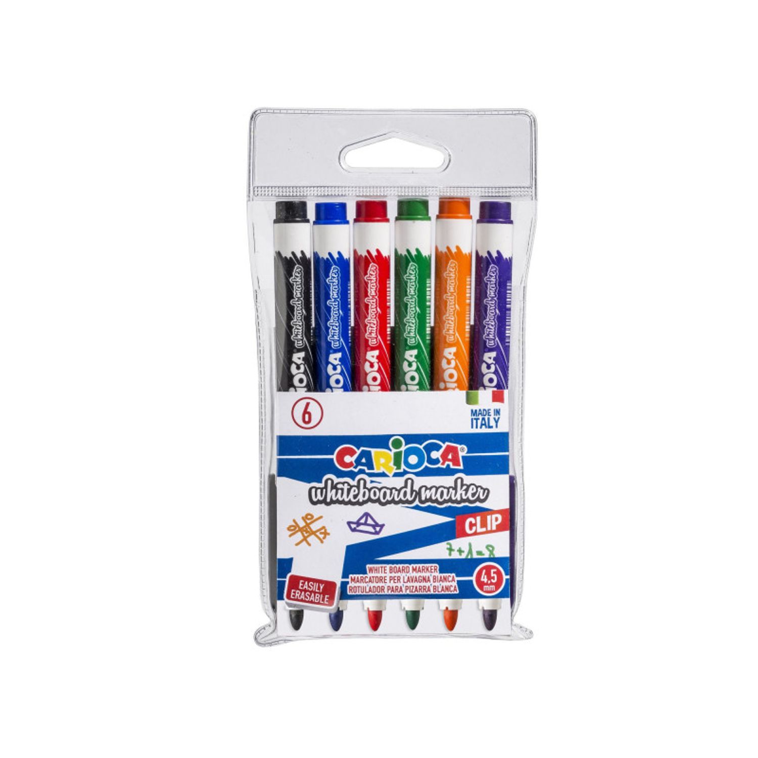 Marker pentru whiteboard Carioca 6 culori/set fotografia produsului