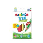 Creioane colorate 12 culori set CARIOCA Tita Triangular Maxi fotografia produsului