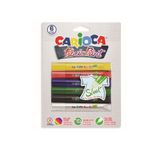 Vopsea pentru textile Carioca Fabric Paint - Sleek, 6 buc/set fotografia produsului