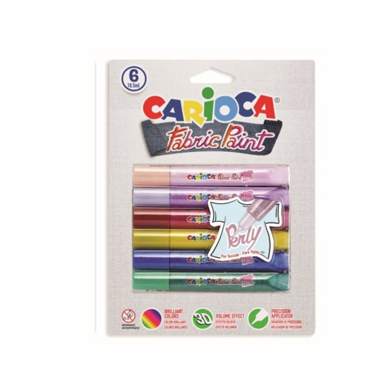 Vopsea pentru textile Carioca Fabric Paint - Perly fotografia produsului