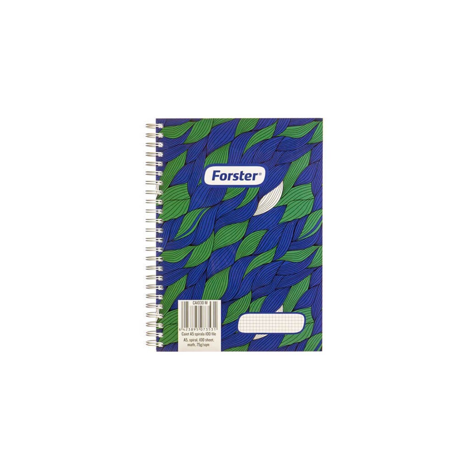 Caiet matematica, format A5, 100 file, cu spirala fotografia produsului View 2 L