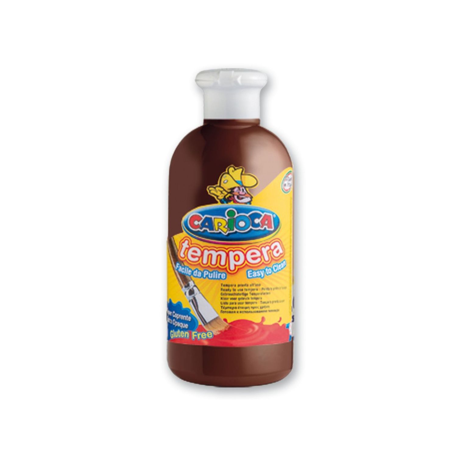 Acuarele Tempera lavabile, Carioca, 500 ml, maro fotografia produsului