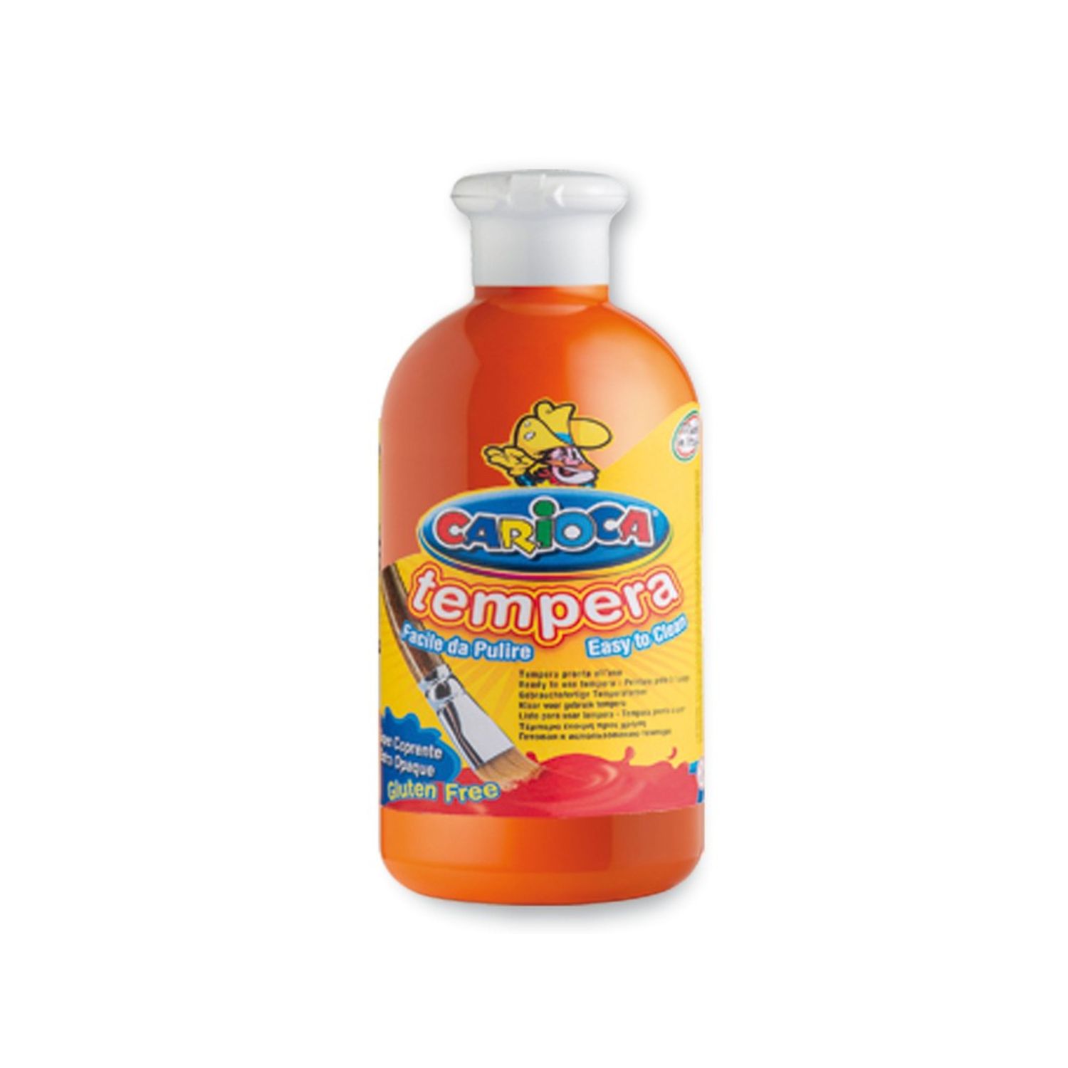 Acuarele Tempera lavabile, Carioca, 500 ml, portocaliu fotografia produsului