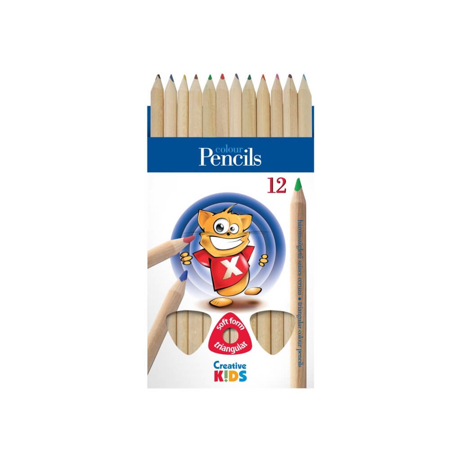 Creioane color triunghiulare Creative Kids fotografia produsului
