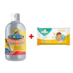 Pachet tempera Argintiu carioca 500 ml + servetele gratuite fotografia produsului
