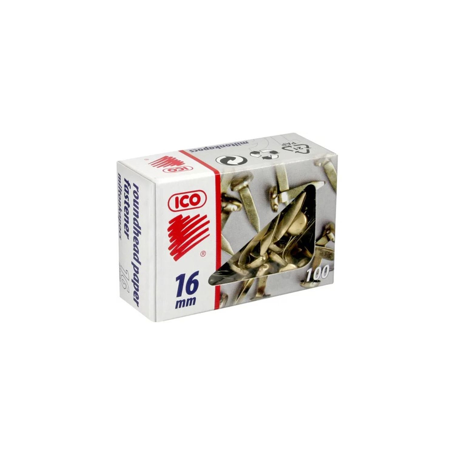 Agrafe Milton 16 mm, 100 buc/cutie, ICO fotografia produsului