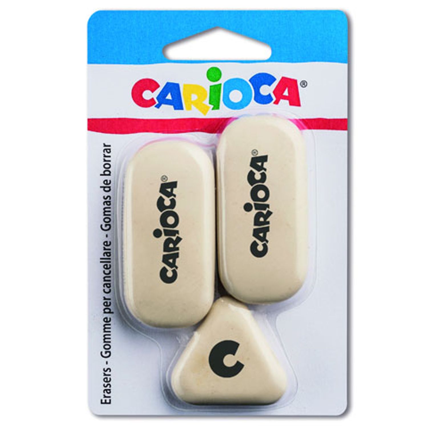 Set guma de sters Carioca, 3 buc,WJ31208 fotografia produsului View 2 L