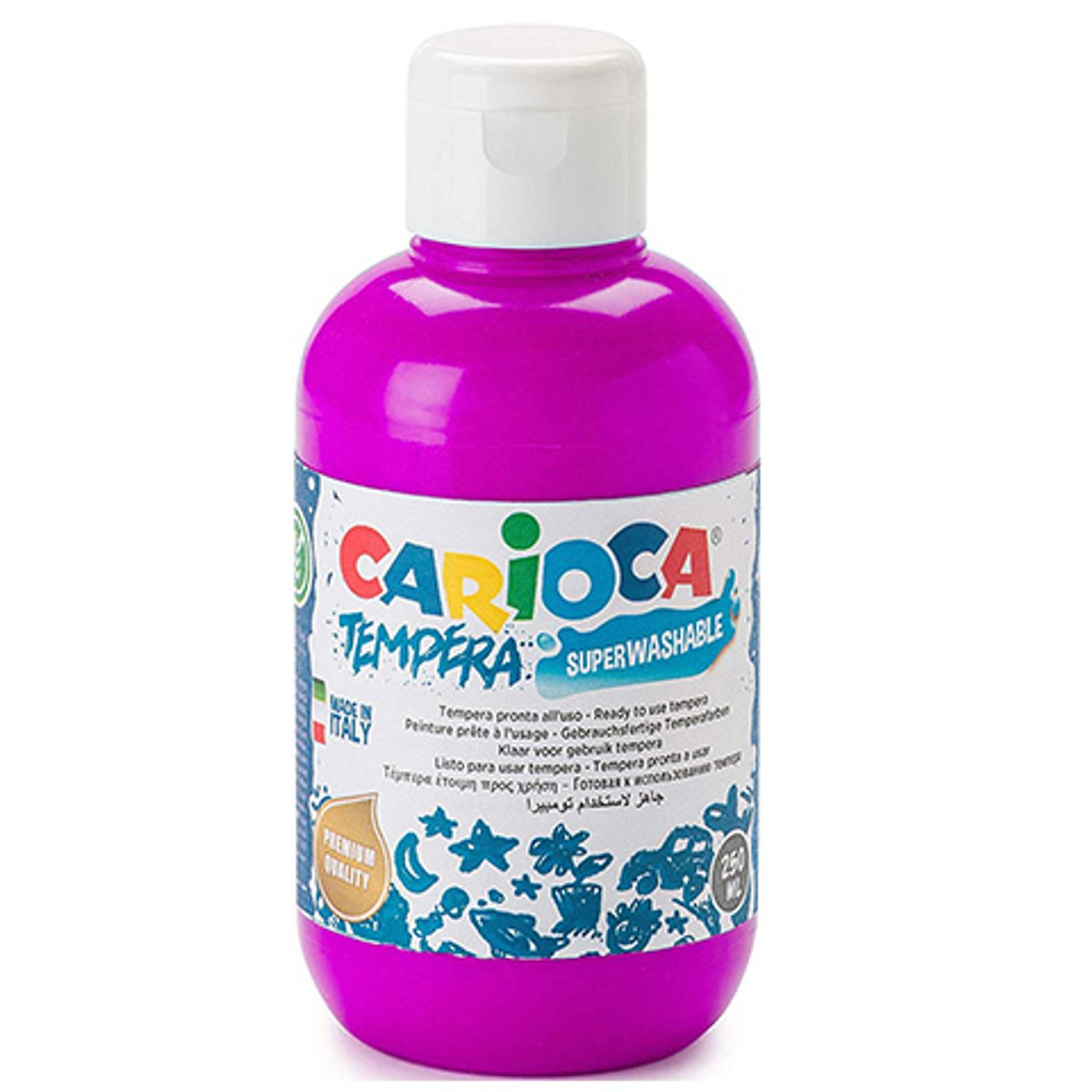 Acuarele Tempera lavabile, Carioca, 250 ml, magenta fotografia produsului