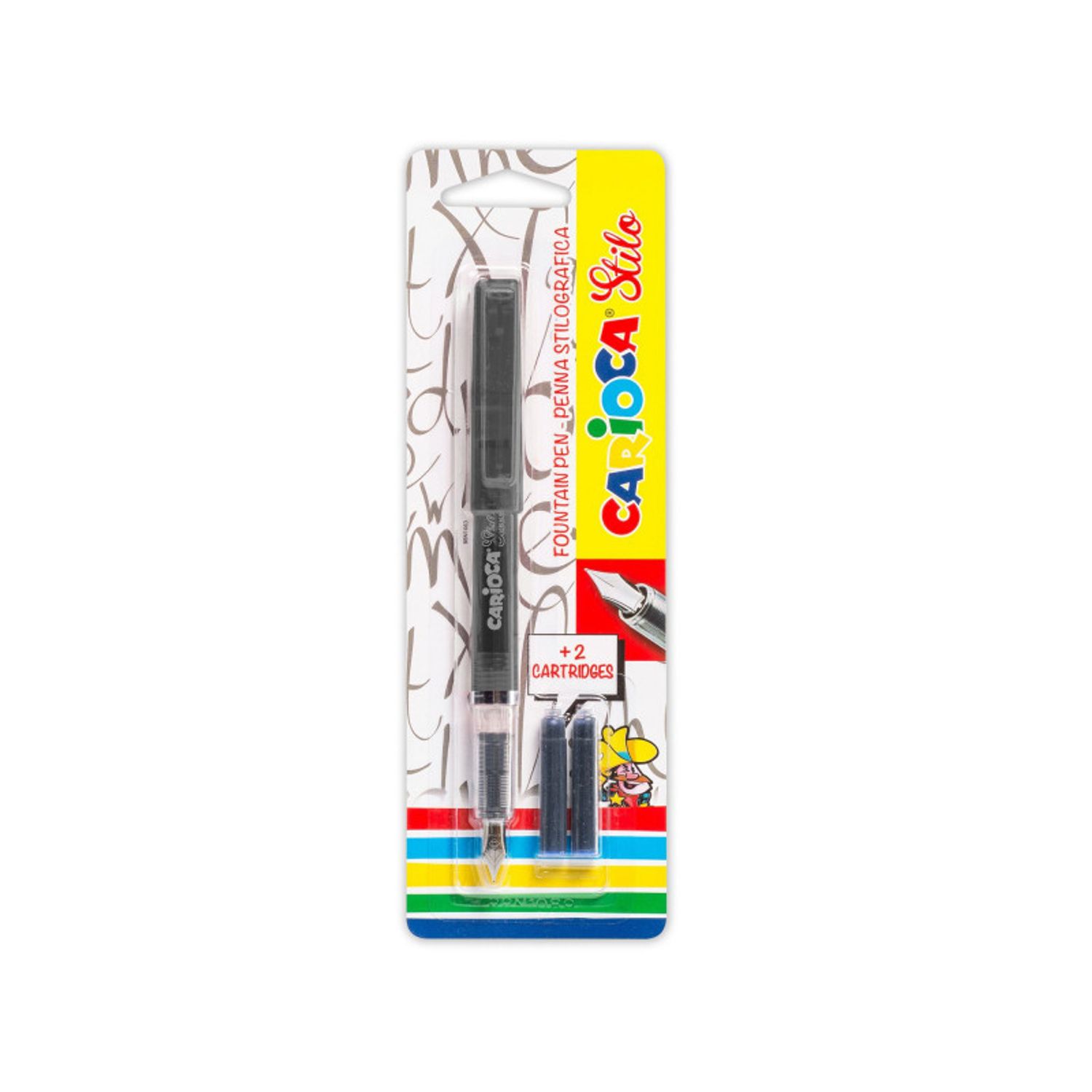 Stilou Carioca Stilo + 2 rezerve, corp negru fotografia produsului