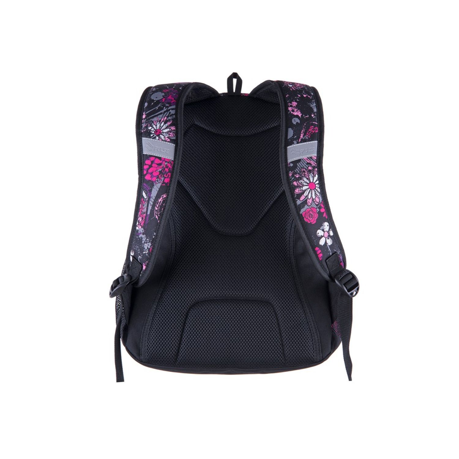 Ghiozdan ergonomic scoala Teens Black Flower fotografia produsului View 2 L