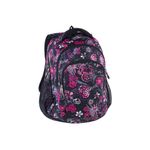 Ghiozdan ergonomic scoala Teens Black Flower fotografia produsului