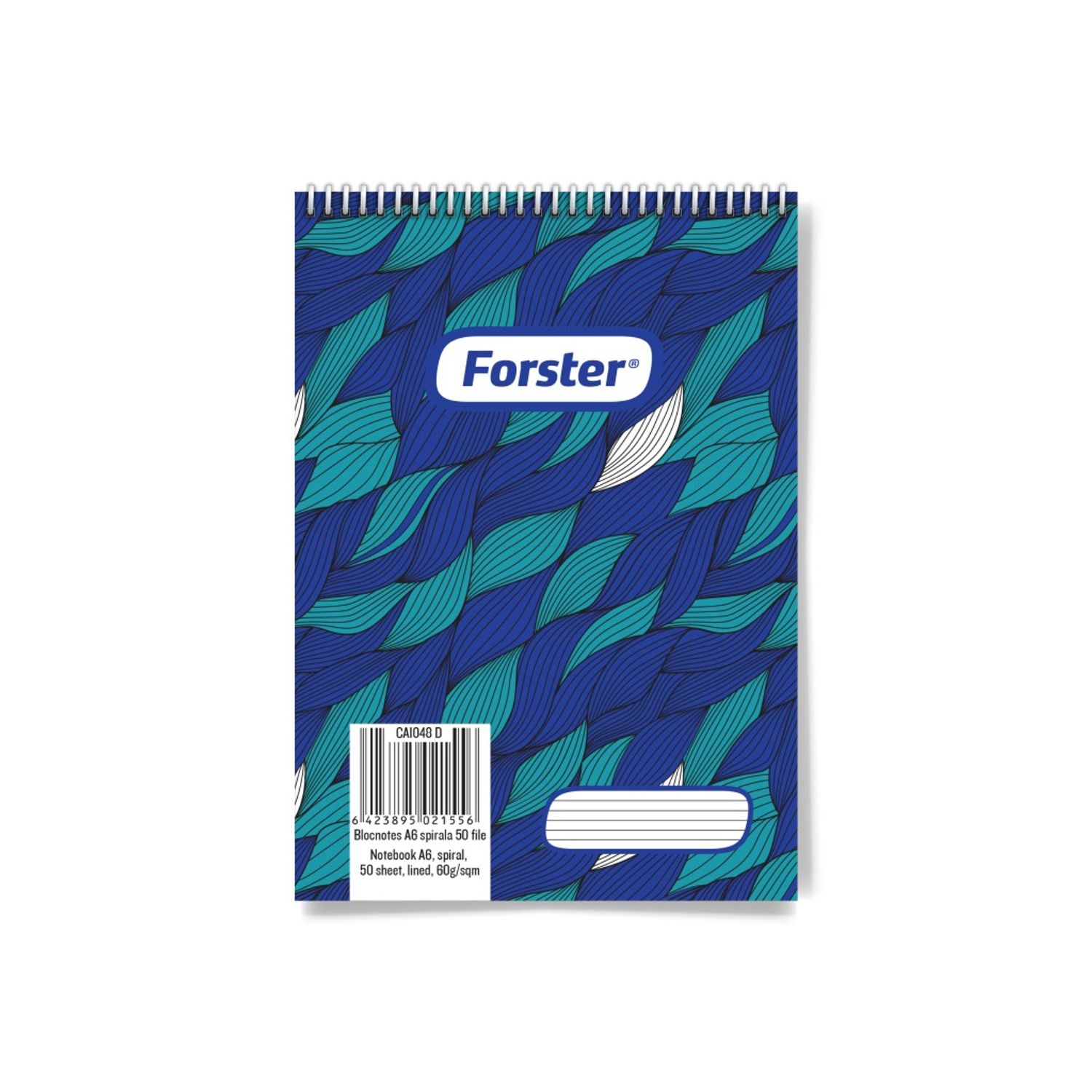 Blocnotes cu spirală Forster A6 fotografia produsului