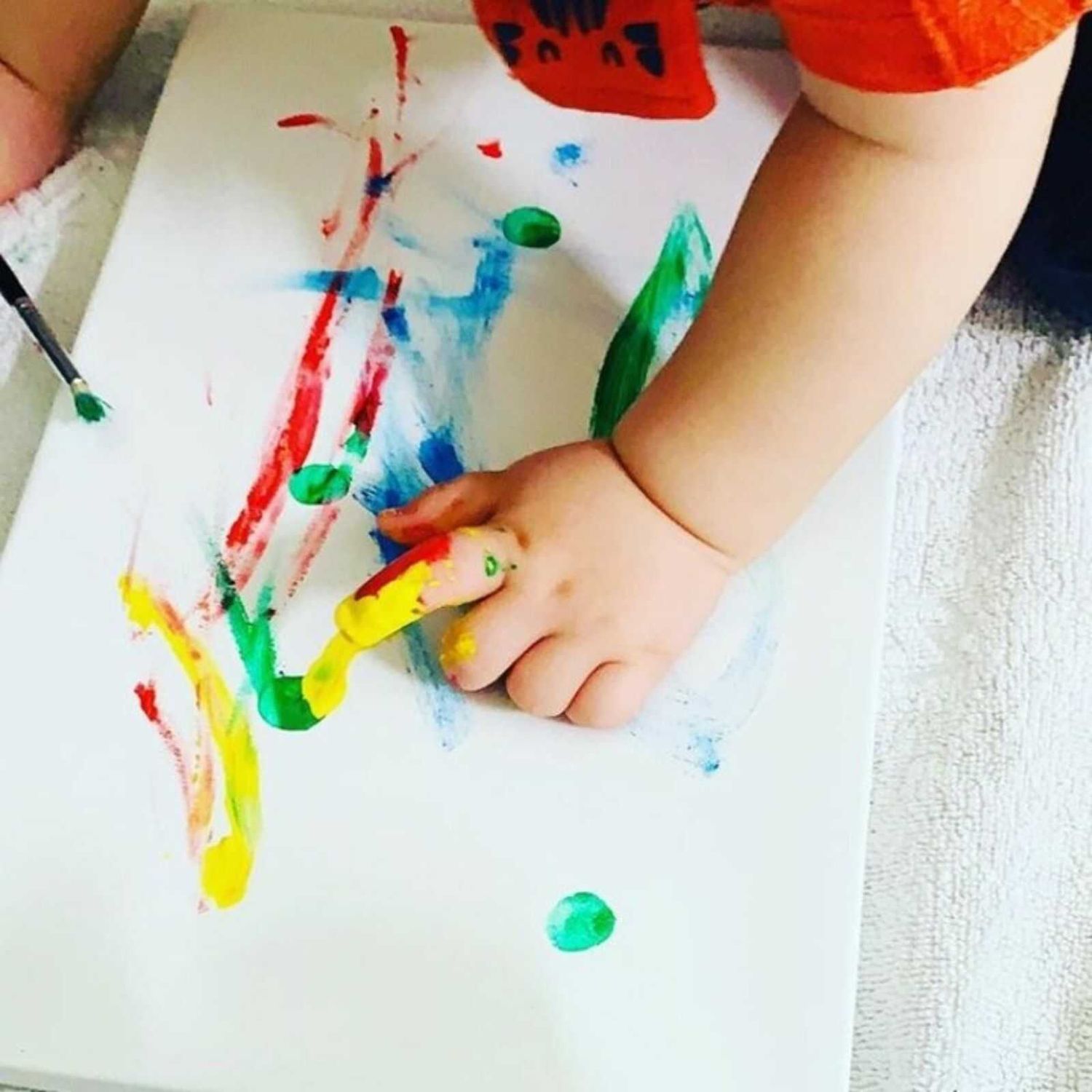 Finger Paint, Carioca Baby pentru copii 2 ani+, 500ml, Galben, Vopsea pictura cu degetul fotografia produsului View 2 L