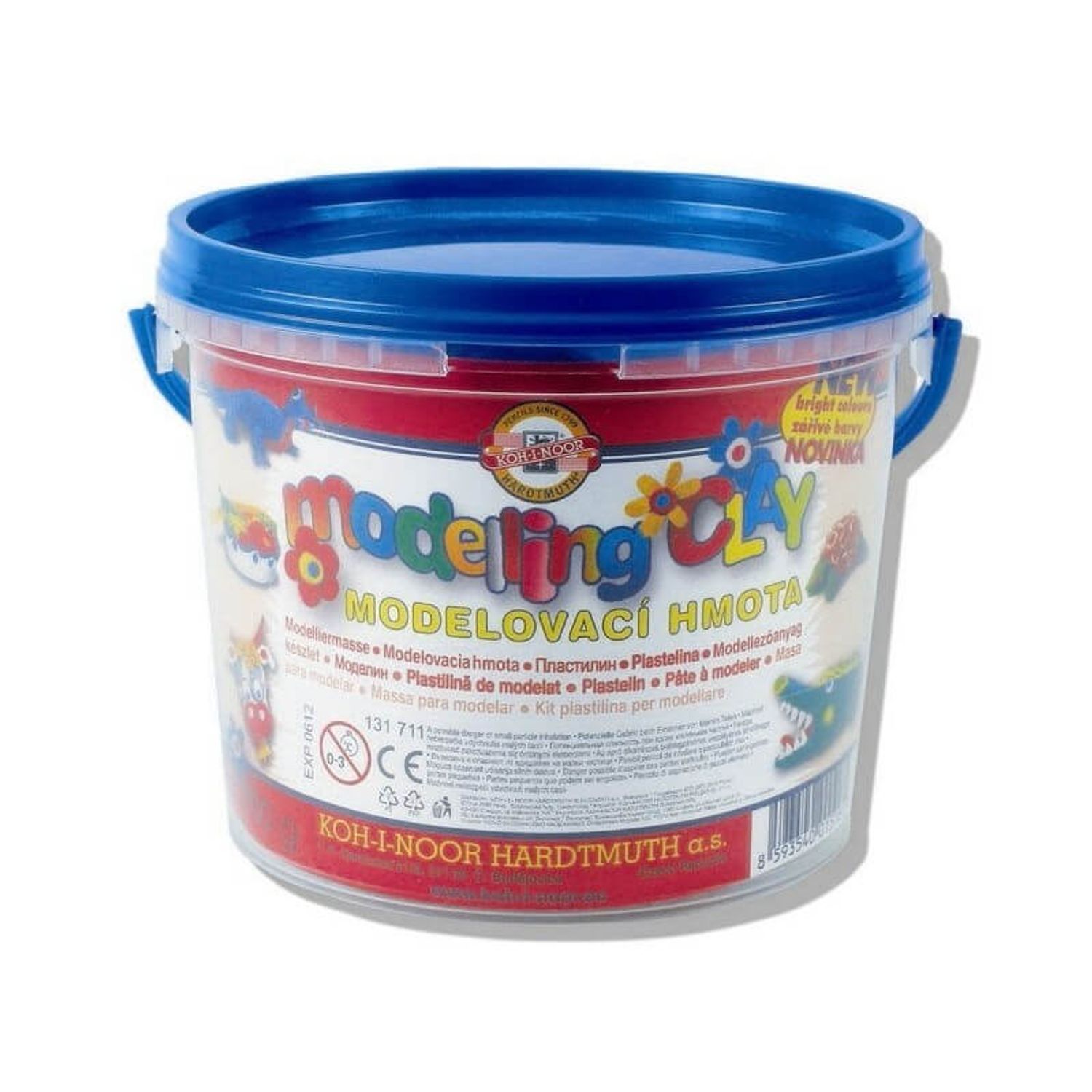 Plastilina scolara 8 culori pentru modelaj artistic fotografia produsului