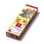 Plastilina scolara 10 culori pentru modelaj artistic, multicolor fotografia produsului