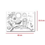 Plansa Funny Mat - Spatiu + Set cadou instrumente de colorat fotografia produsului View 2 S