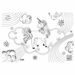 Plansa Funny Mat - Unicorn + Set cadou instrumente de colorat fotografia produsului View 2 S