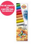 Plastilina scolara 10 culori pentru modelaj artistic fotografia produsului