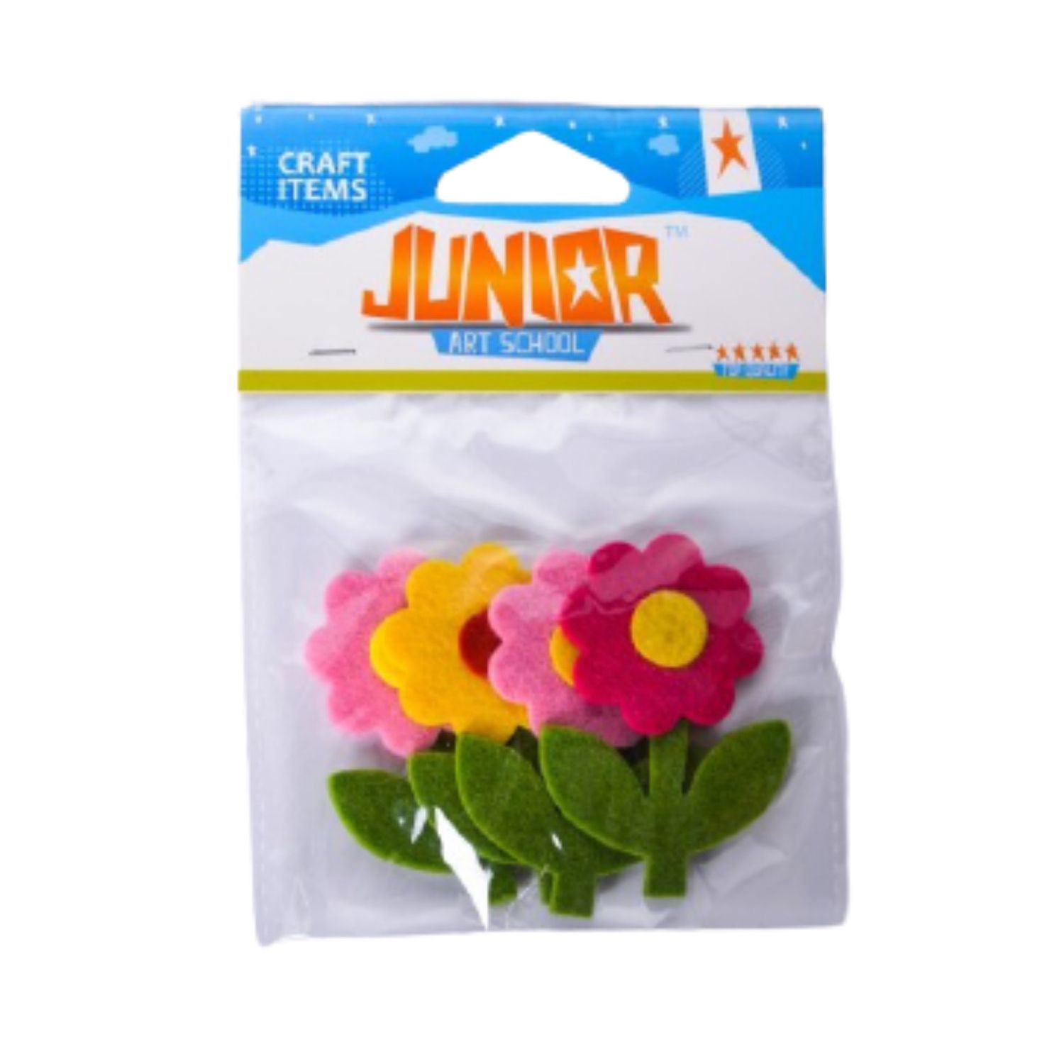 Set flori colorate din fetru fotografia produsului View 2 L