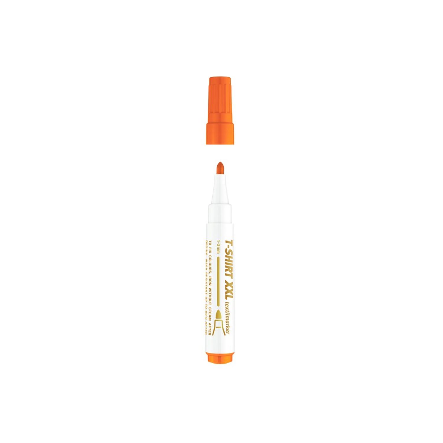 Marker ICO pentru textile, Portocaliu fluorescent fotografia produsului