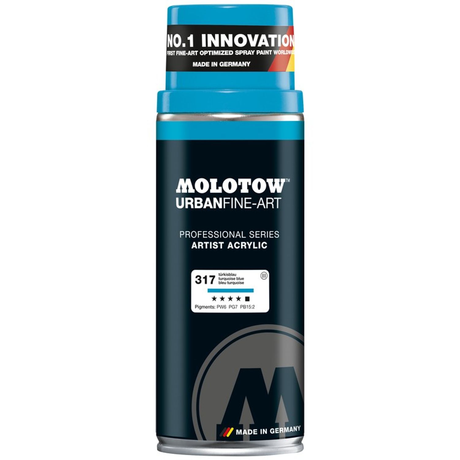 Spray acrilic UFA Artist Molotow 400ml turquoise blue fotografia produsului