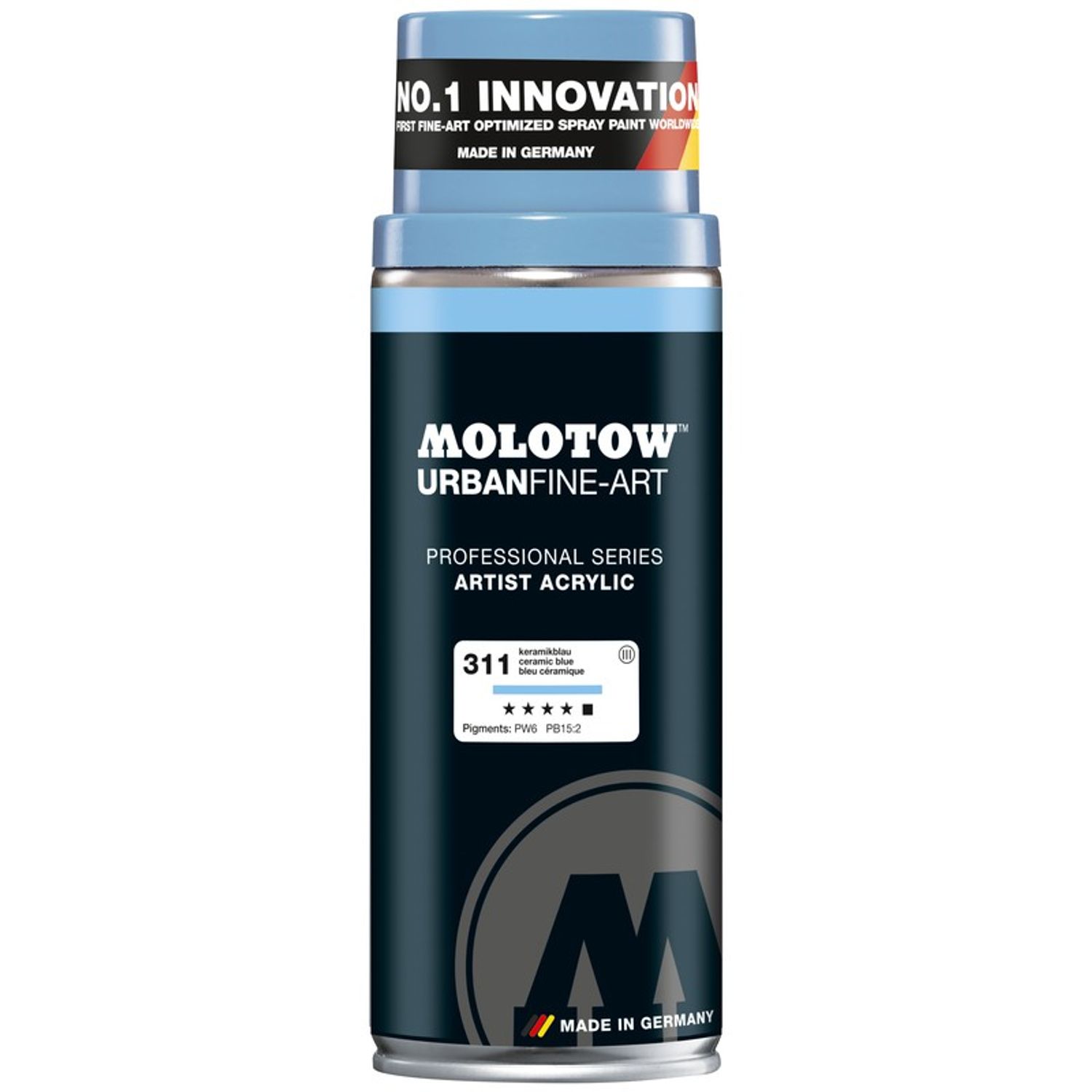 Spray acrilic UFA Artist Molotow 400ml ceramic blue fotografia produsului