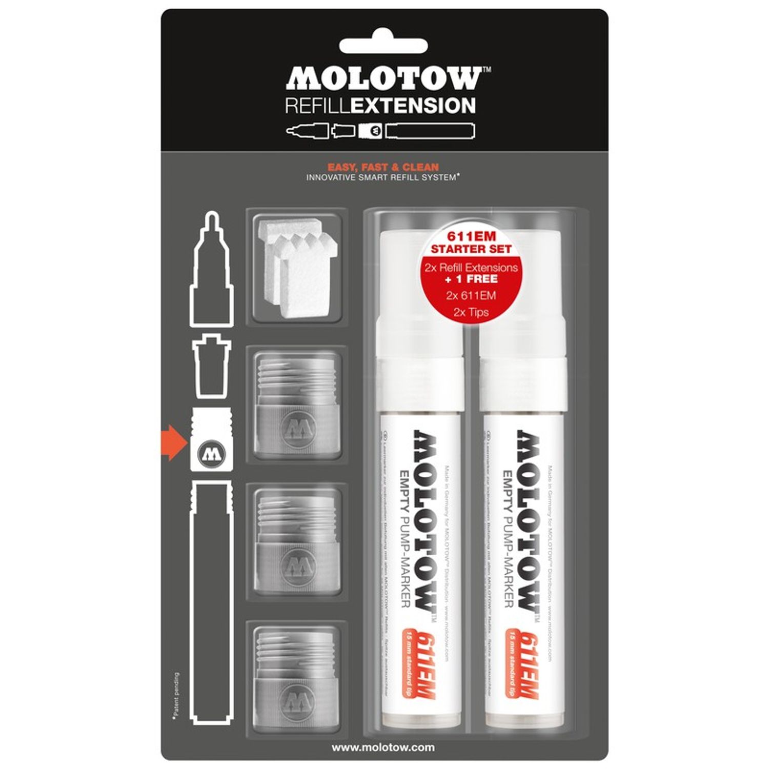 Refill Extension 611 EM Starter Kit fotografia produsului
