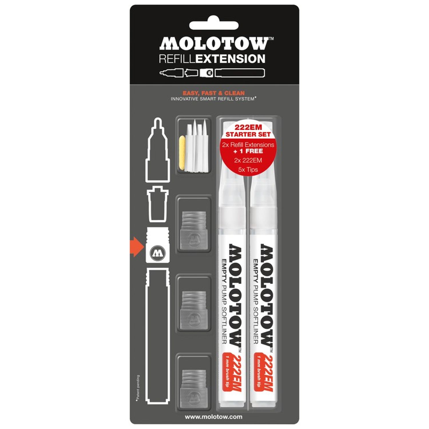 Extensie pentru marker Molotow 222EM Blister 10 buc fotografia produsului