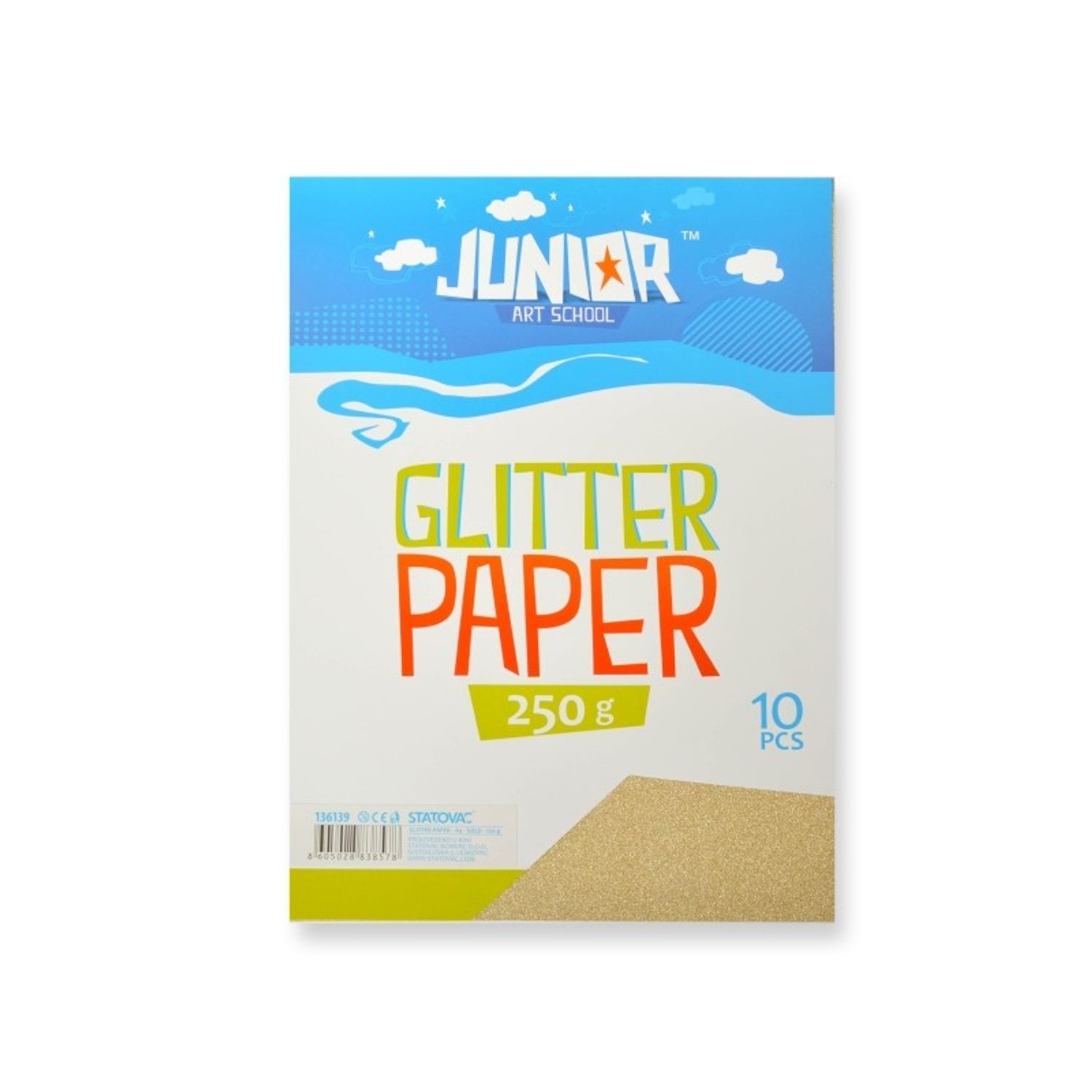 Set carton colorat glitter - Auriu fotografia produsului