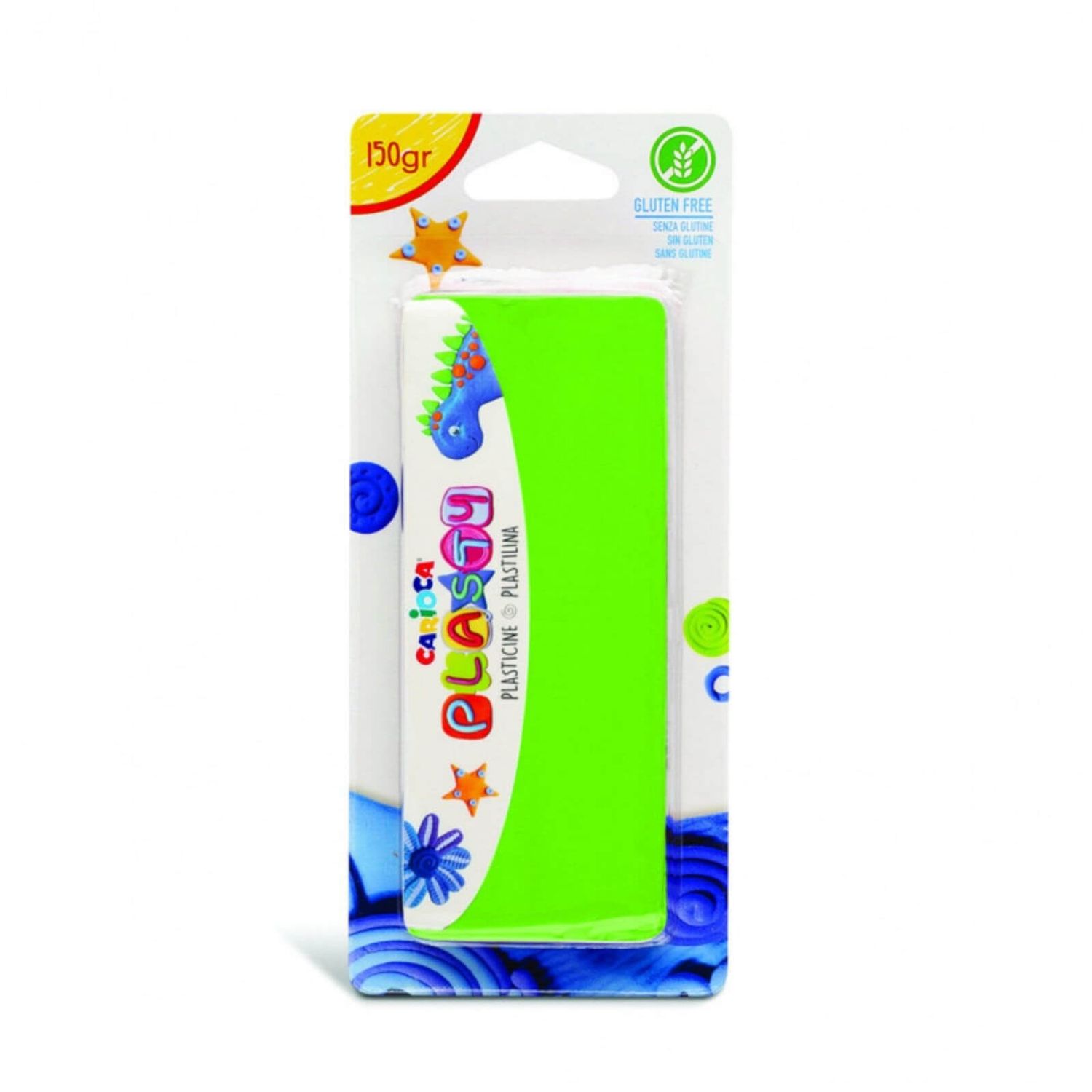 Baton Plastilina Carioca Plasty, 150 gr, Verde deschis fotografia produsului