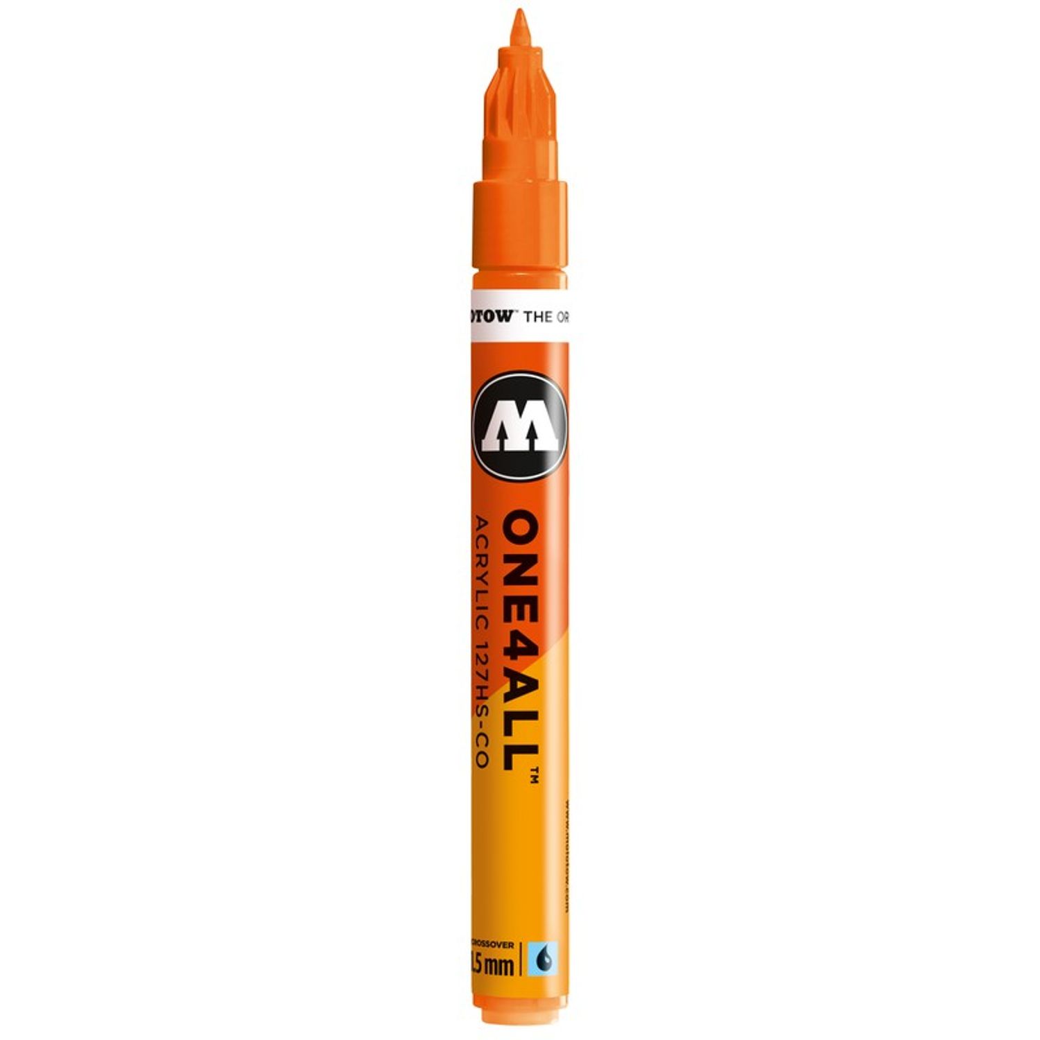 Marker acrilic Molotow One4All127HS-CO1,5mm neon orange fluorescent fotografia produsului