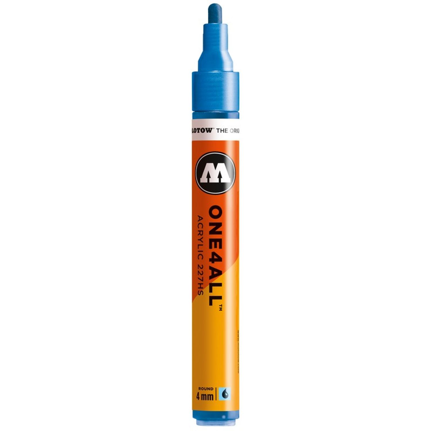 Marker acrilic Molotow One4All 227HS 4mm metallic blue fotografia produsului