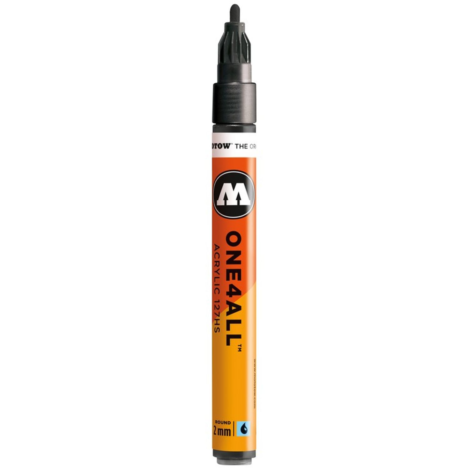 Marker acrilic Molotow One4All 127HS 2mm metallic black fotografia produsului