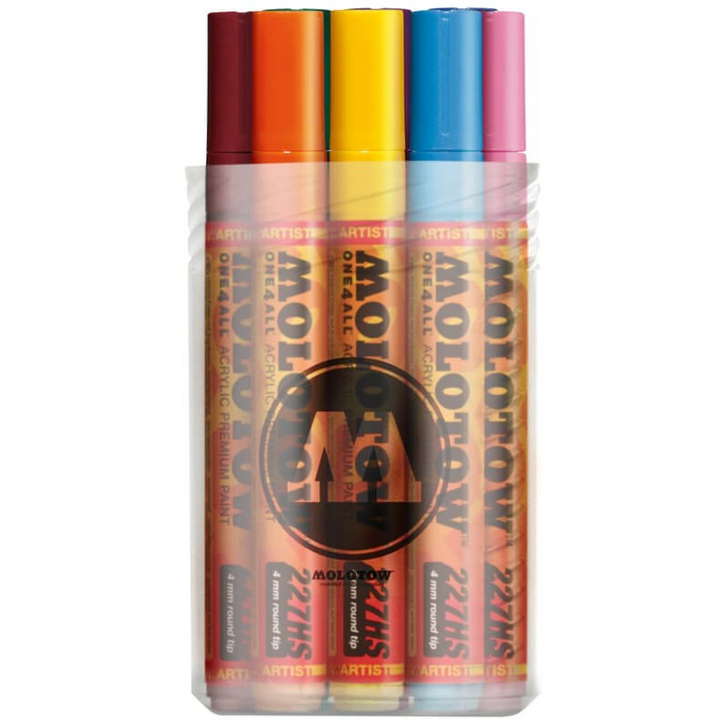 Marker acrilic Molotow ONE4ALL 227HS, 4 mm, Pen Box Main-Kit 1, 12 buc. fotografia produsului