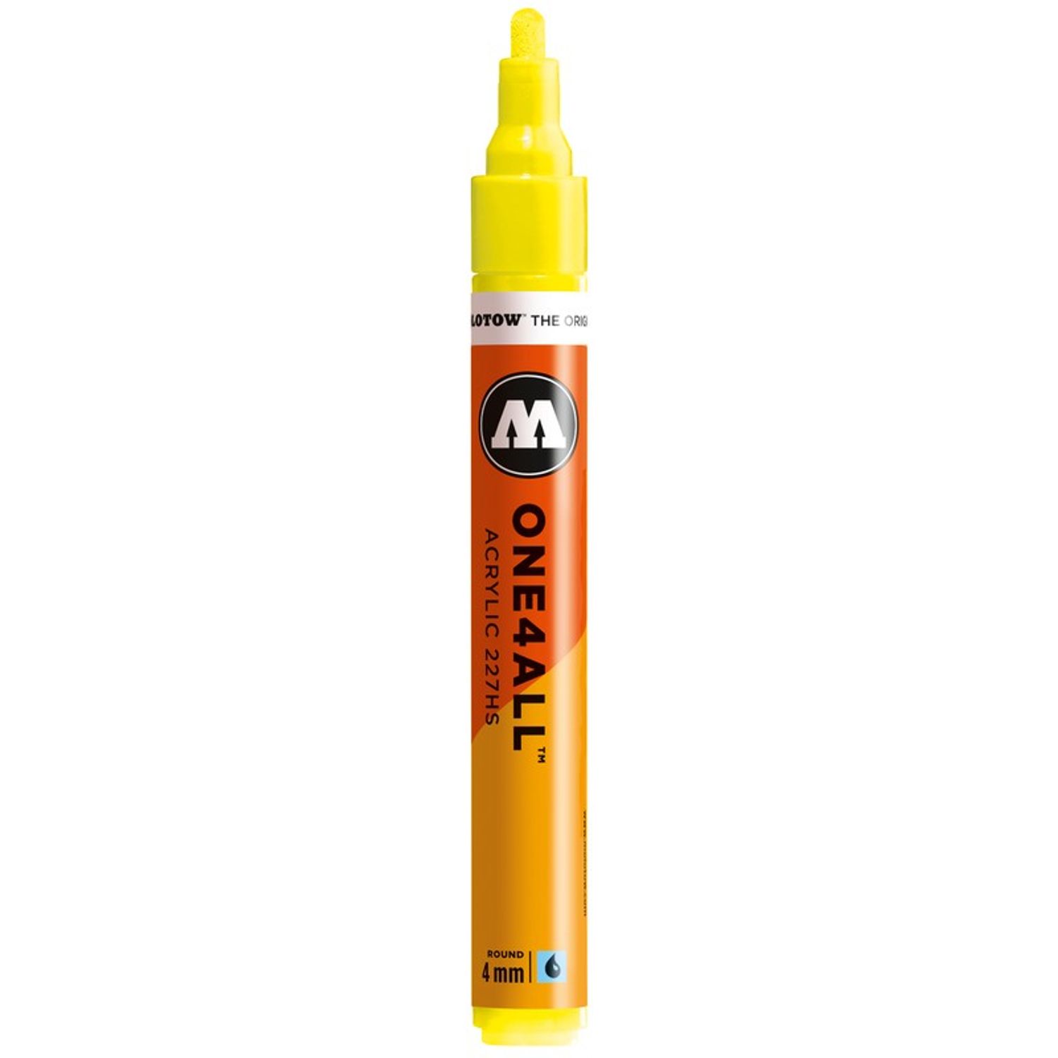 Marker acrilic Molotow One4All 227HS 4mm neon yellow fluorescent fotografia produsului