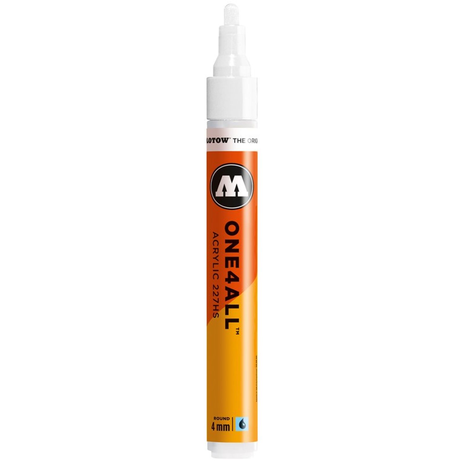 Marker acrilic Molotow One4All 227HS 4mm signal white fotografia produsului