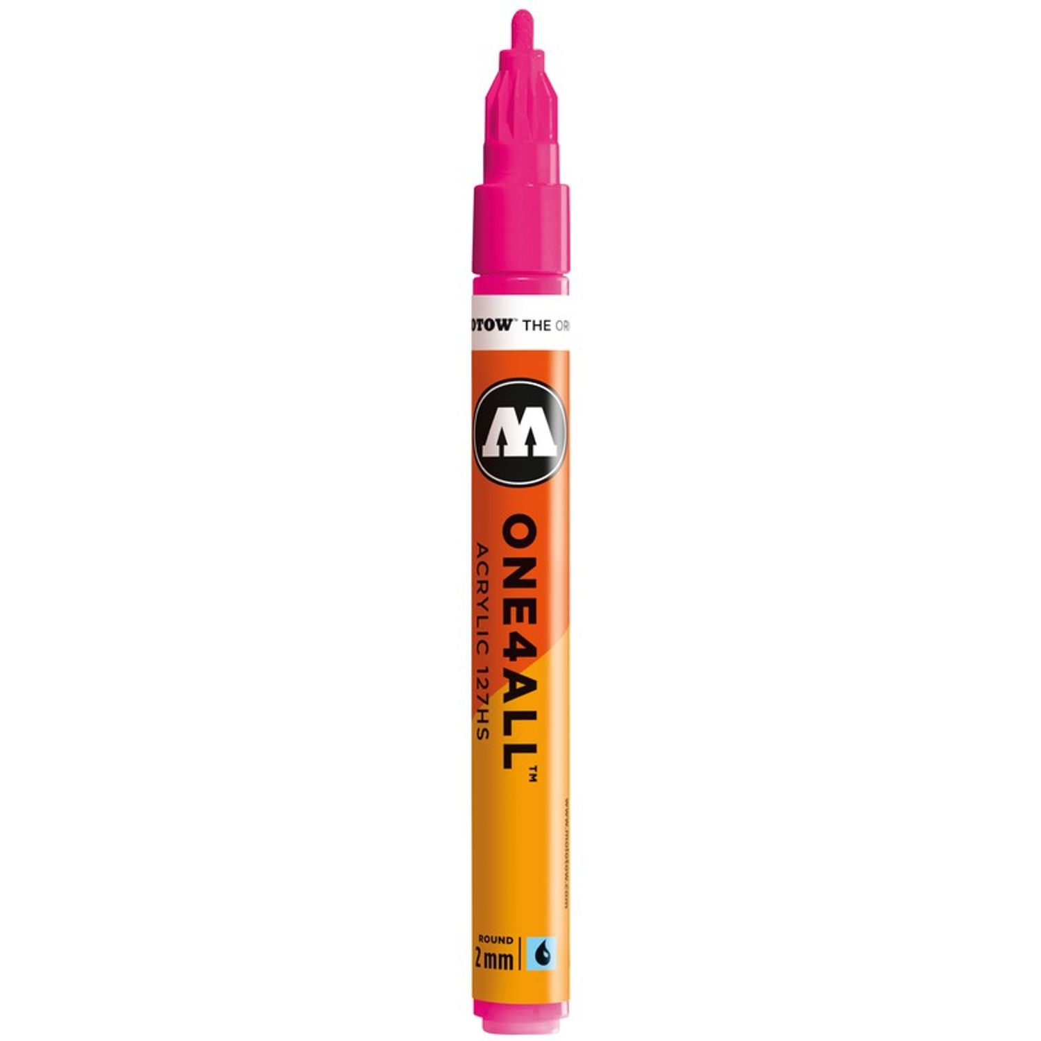 Marker acrilic Molotow One4All 127HS 2mm neon pink fluorescent fotografia produsului
