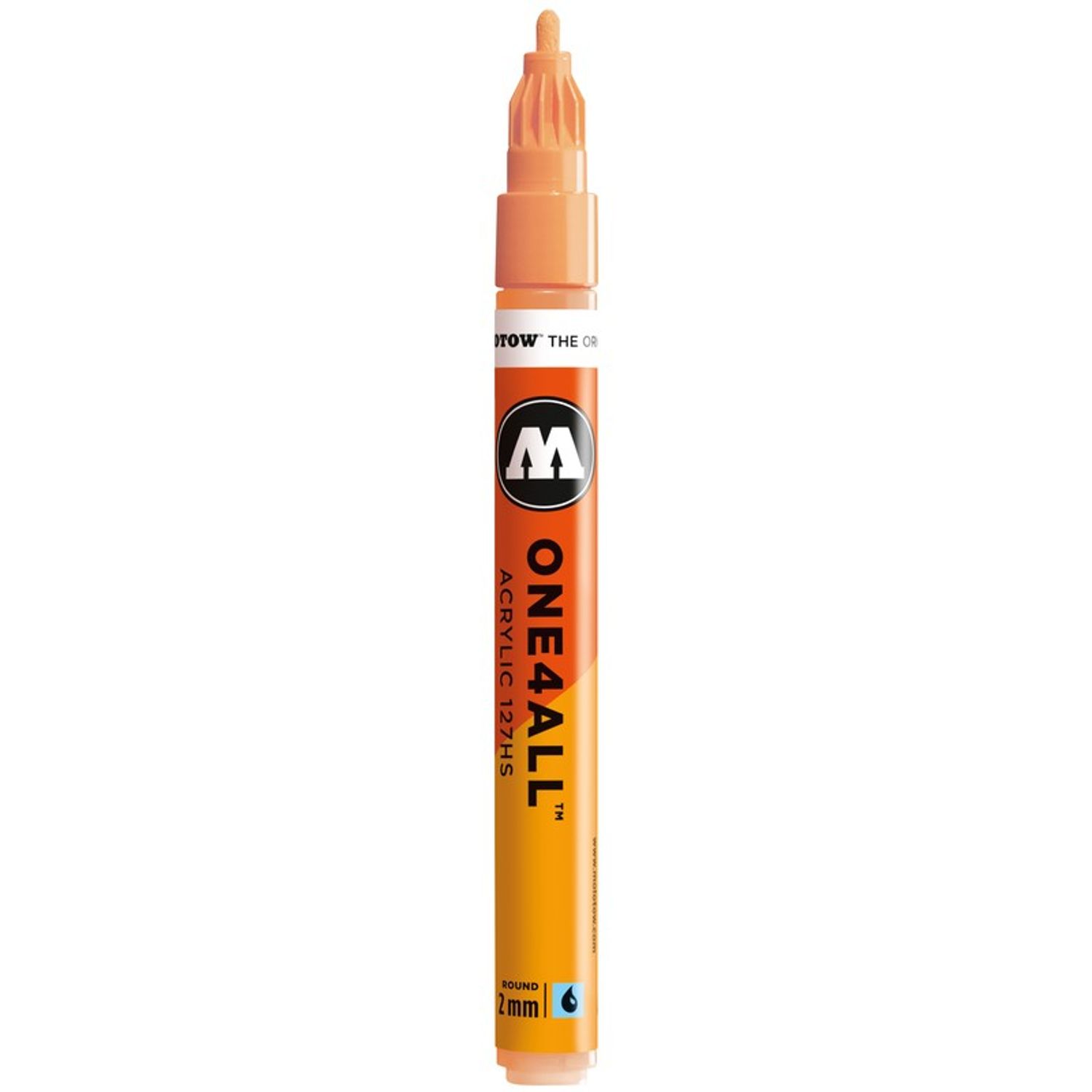Marker acrilic Molotow One4All 127HS 2mm peach pastel fotografia produsului