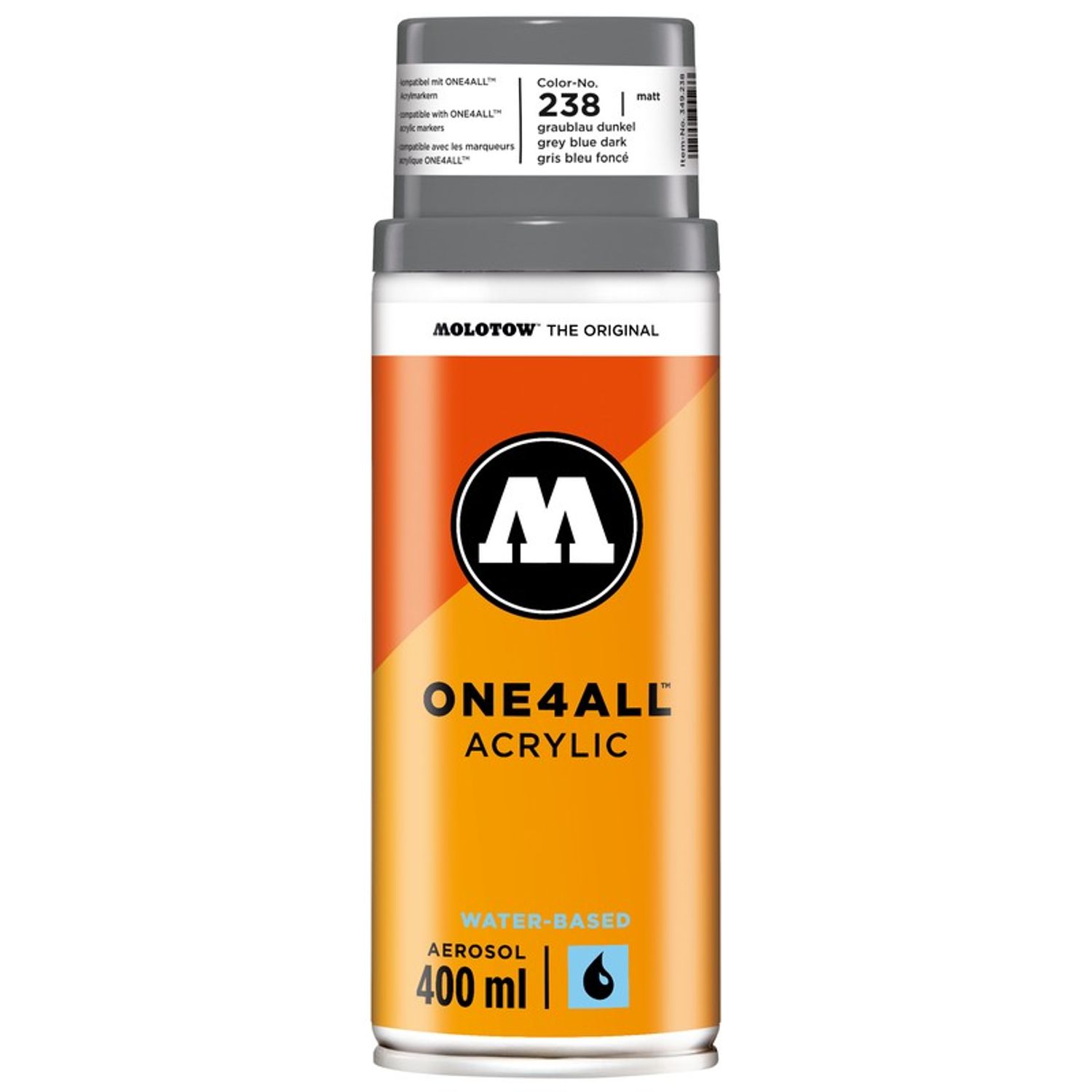 Spray acrilic One4All Molotow 400ml grey blue dark fotografia produsului